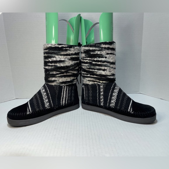 TOMS Women’s Nepal Suede Yarn Textured Faux Fur Lined Boots Size 8.5 - Picture 7 of 16